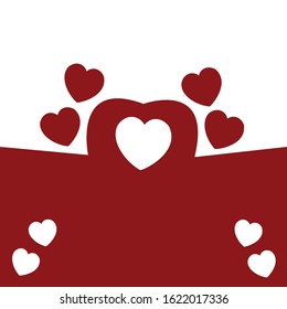vector love hearts concept. Flat illustration of wedding love. romantic love isolated on white background. valentine sign symbol. love icon
