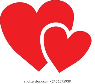 vector love hearts concept. Flat illustration of wedding love. romantic love isolated on white background. valentine sign symbol. love icon