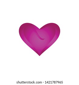 Vector Love Hearts concept. Love Icons. Romantic love isolated on white background. valentine sign symbol.