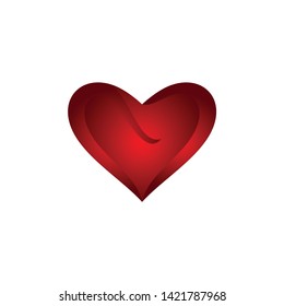 Vector Love Hearts concept. Love Icons. Romantic love isolated on white background. valentine sign symbol.
