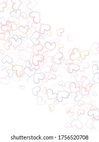 vector love hearts concept. Invitation Template Background Design, Greeting Card, Poster. love icon Valentine sign symbol.