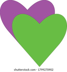 concepto de corazones de amor vectorial.  romántico. símbolo de signo de amor. icono de amor.