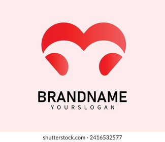 
vector love icon logo design