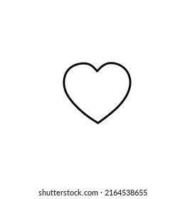 vector love icon on white background
