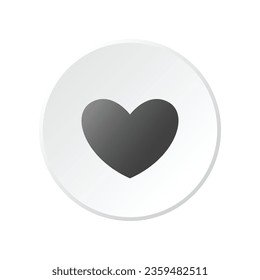 
Vector love icon on white background.