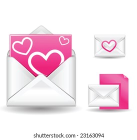 vector love letter