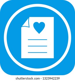 Vector Love Letter Icon
