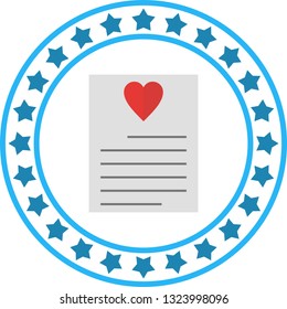 Vector Love Letter Icon