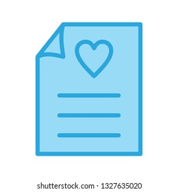 Vector Love Letter Icon