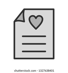 Vector Love Letter Icon