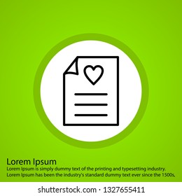 Vector Love Letter Icon