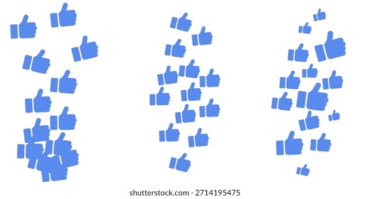 Vetor amor como o fluxo de corações com ícones emoji doodle comentários de mídia social internet post layout colorido queda padrão de reação celebração fundo bolha adesivo design set