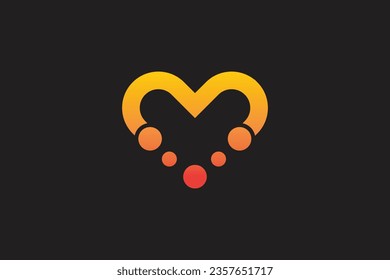 Plantilla de diseño de logotipo de amor de vector