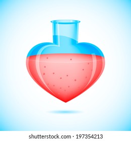 Vector Love potion tube
