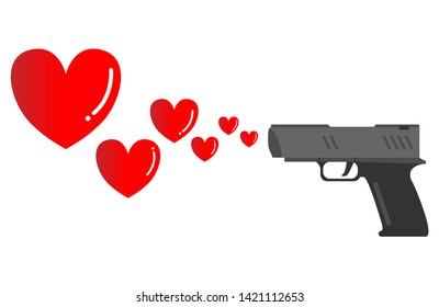 vector love red heart, sending love , kill this love 