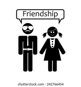 Vector love relationship friendship