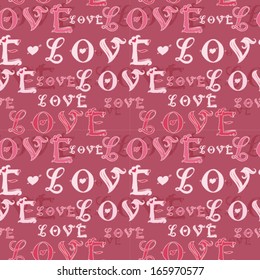 Vector love sign pattern to Valentine's Day.