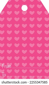 Vector de la tarjeta de la etiqueta de amor