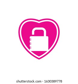 Vector Love Theme Logo Icon Design Template