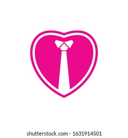 Vector Love Theme Logo Icon Design Template