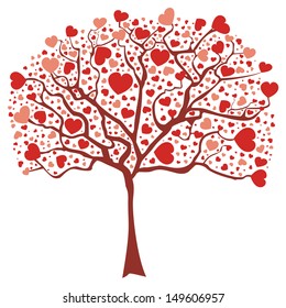 Vector love tree