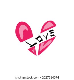 vector love valentine logo illustration 