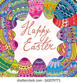 Vector lovely illustration "Happy Easter".