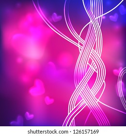 Vector lovely line background design