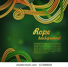 Vector lovely line background design. rope pattern