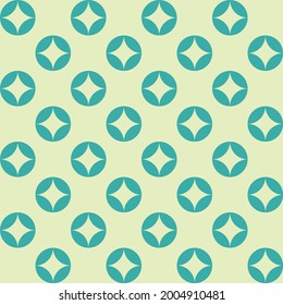 Vector Lovely Modern Geometric Pattern, Curves, Poster, Postcard, Texture, Pastel Color Palettes Background, Square, Textures, Illustration, Yellow Astroid In Green Circle On Yellow Background