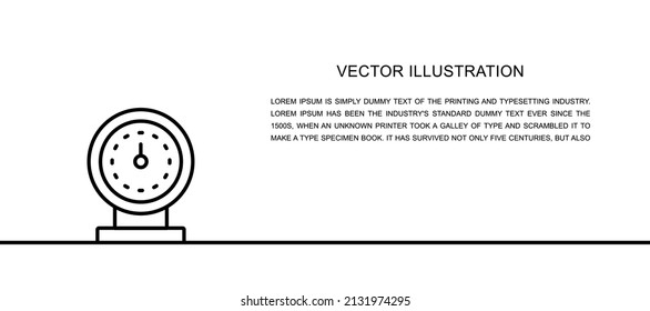 Vector low fuel, oil station pump one line icon. Continuous one line