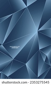 Vector low poly abstract background design.