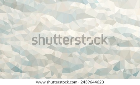Vector Low poly abstract white and light blue background, trendy cartoon sky with clouds, geometric, business luxury polygonal wallpaper, triangle modern style poster