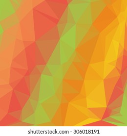 Vector low poly background with various colors.