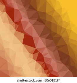 Vector low poly background with various colors.