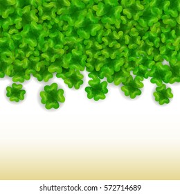 Vector low poly clover background st. Patrick,s day irish spring holiday 17 march