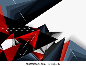 3D-Dreieck-Linie für Vektorgrafik mit Low-Poly-Stil, abstrakte Vorlage für ein4-Geschäft oder Technologie