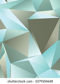 Vector low poly template. Creative abstract illustration with gradient. Triangular pattern for your business design.