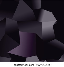 Vector low poly template. Creative abstract illustration with gradient. Triangular pattern for your business design.
