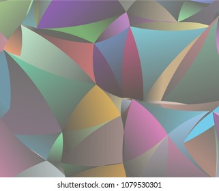 Vector low poly template. Creative abstract illustration with gradient. Triangular pattern for your business design.