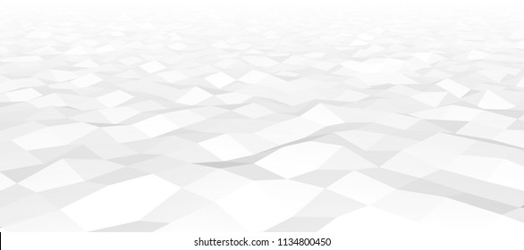 Vector low-poly, polygonal background for web. Digital illustration. 3D design template. White and grey colors. Achromatic abstract fond. Horison. White line. Ligh fond. Neutral noisy backdrop. 