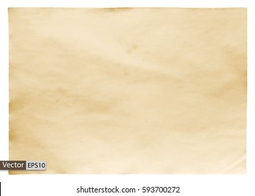 Vector low-poly triangular modern style old paper isolated on white background