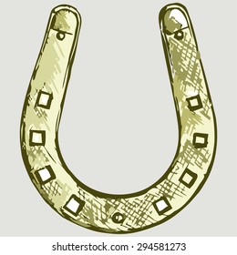 Vector lucky horseshoe