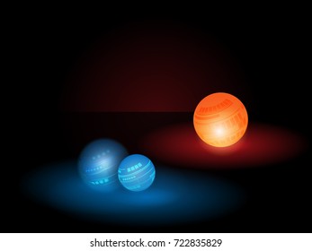 vector luminescence ball hi-tech background design
