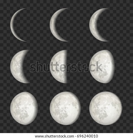 Similar – Image, Stock Photo Black and white crescent moon shines brightly against the deep, velvety blackness of the night sky, casting a mystical glow over the tranquil landscape below