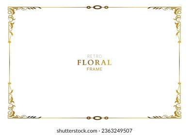 vector luxurious retro border for invitation cards