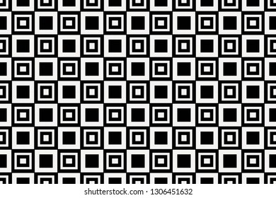 Vector luxury abstract background. Black and white geometric seamless pattern.