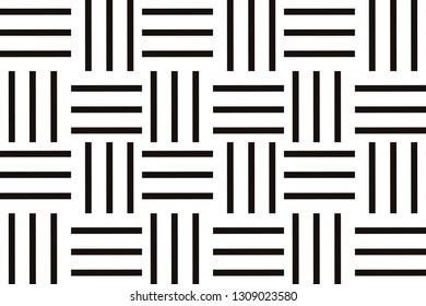 Vector luxury abstract background. Black and white geometric seamless pattern in modern stylish.