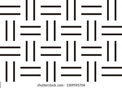 Vector luxury abstract background. Black and white geometric seamless pattern in modern stylish.