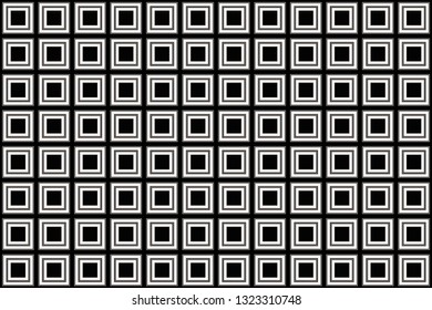 Vector luxury abstract background. Black and white geometric seamless pattern.